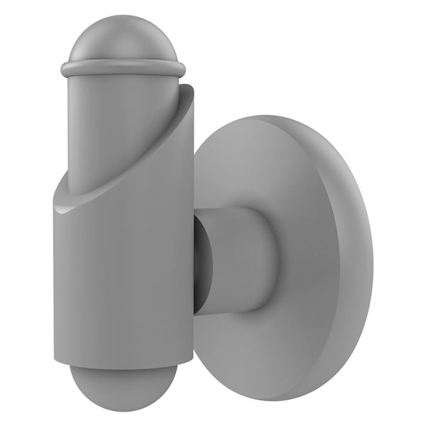 Allied Brass Soho 1-hook Matte Grey Towel Hook