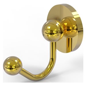 Allied Brass Prestige Skyline 1-hook Polished Brass Towel Hook