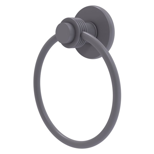 Allied Brass Mercury Matte Grey Wall Mount Towel Ring