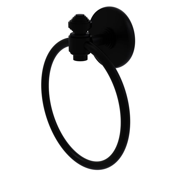 Allied Brass Southbeach Matte Black Wall Mount Towel Ring