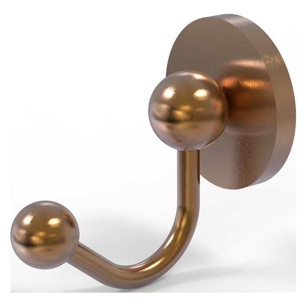 Allied Brass Prestige Skyline 1-hook Brushed Bronze Towel Hook