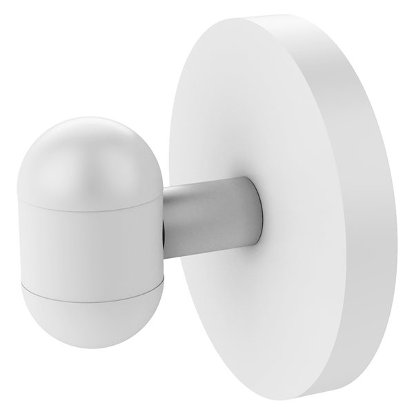 Allied Brass Tango 1-hook Matte White Towel Hook