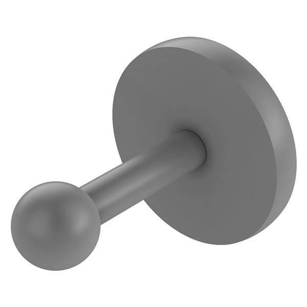 Allied Brass Prestige Skyline Utility Peg Matte Grey Towel Hook