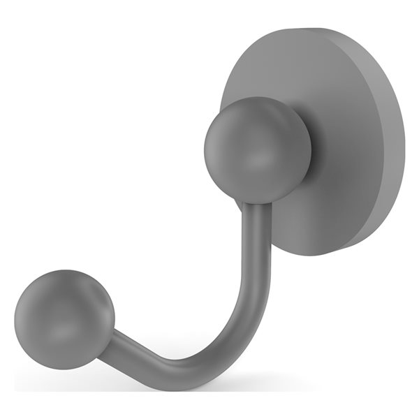 Allied Brass Prestige Skyline 1-hook Matte Grey Towel Hook