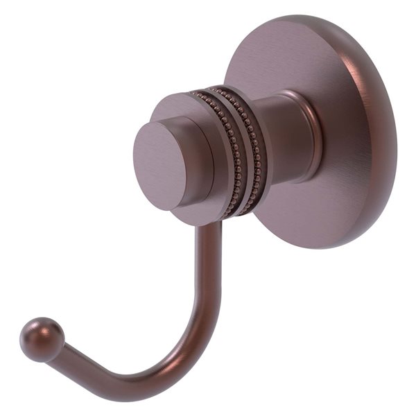 Allied Brass Mercury 1-hook Antique Copper Towel Hook with Dotted ...