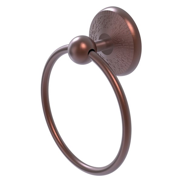 Allied Brass Monte Carlo Antique Copper Wall Mount Towel Ring