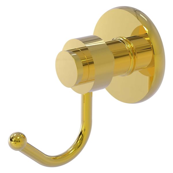 Allied Brass Mercury 1-hook Polished Brass Towel Hook