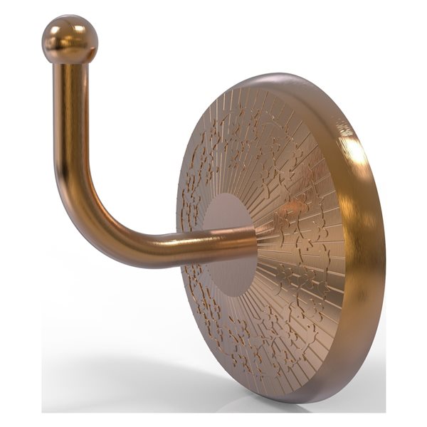 Allied Brass Monte Carlo 1-hook Brushed Bronze Towel Hook