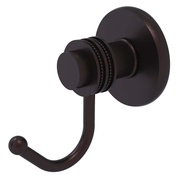 Allied Brass Mercury 1-hook Antique Bronze Towel Hook with Dotted ...