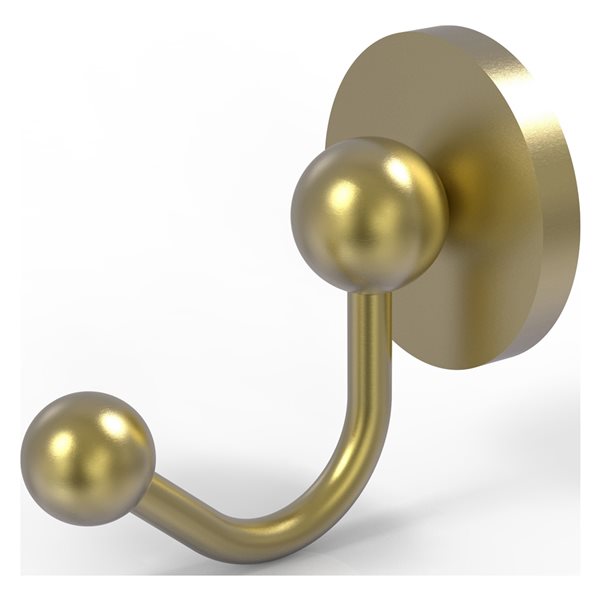 Allied Brass Prestige Skyline 1-hook Satin Brass Towel Hook