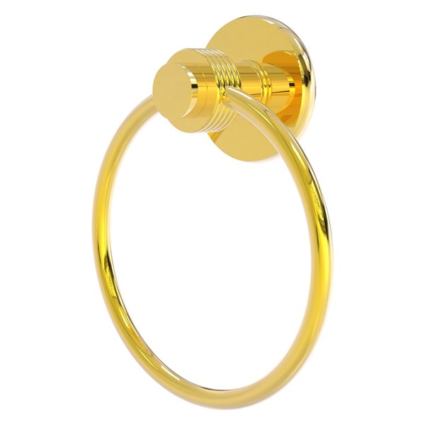 Allied Brass Mercury Polished Brass Wall Mount Towel Ring