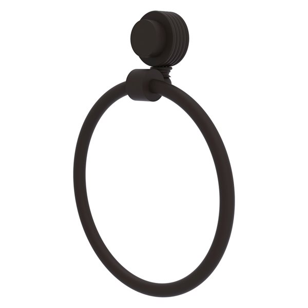 Allied Brass Venus Oil Rubbed Bronze Wall Mount Towel Ring with Grooved