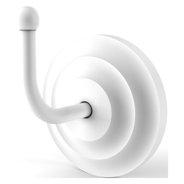 Allied Brass Que New Matte White Towel Hook