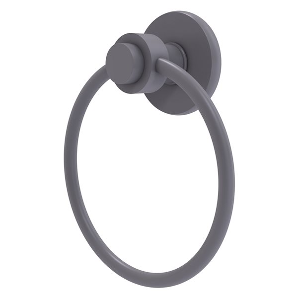 Allied Brass Mercury Matte Grey Wall Mount Towel Ring