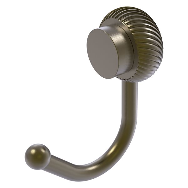 Allied Brass Venus Antique Brass Towel Hook with Twisted Accents