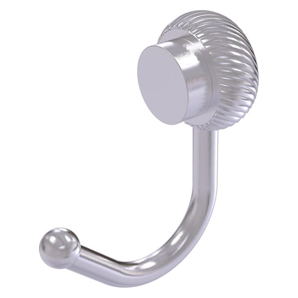 Allied Brass Venus Satin Chrome Towel Hook with Twisted Accents
