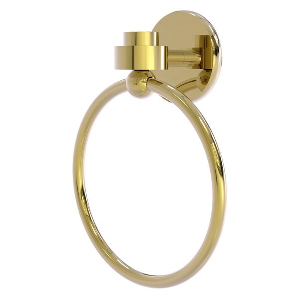 Allied Brass Satellite Orbit One Unlacquered Brass Wall Mount Towel Ring