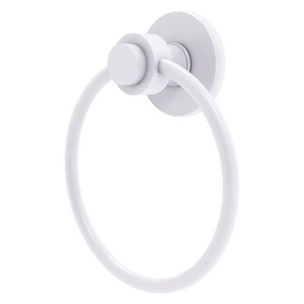 Allied Brass Mercury Matte White Wall Mount Towel Ring