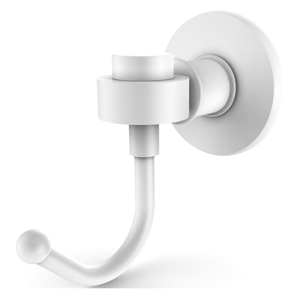 Allied Brass Continental Matte White Towel Hook