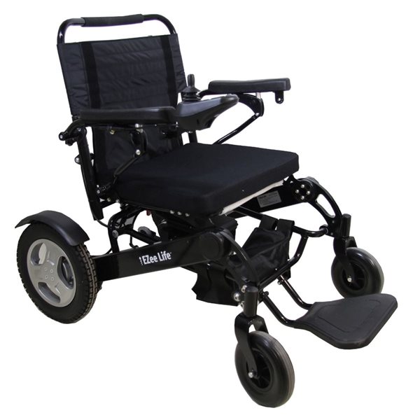 Ezee Fold 4G Bariatric Electric Folding Wheelchair with 21-in Seat