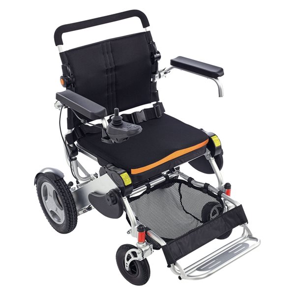Ezee Fold 3G Black Electric Wheelchair with 12-in Rear Wheels
