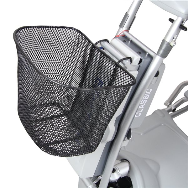 Ezee Life Ezee Classic Silver Foldable Mobility Scooter with Basket