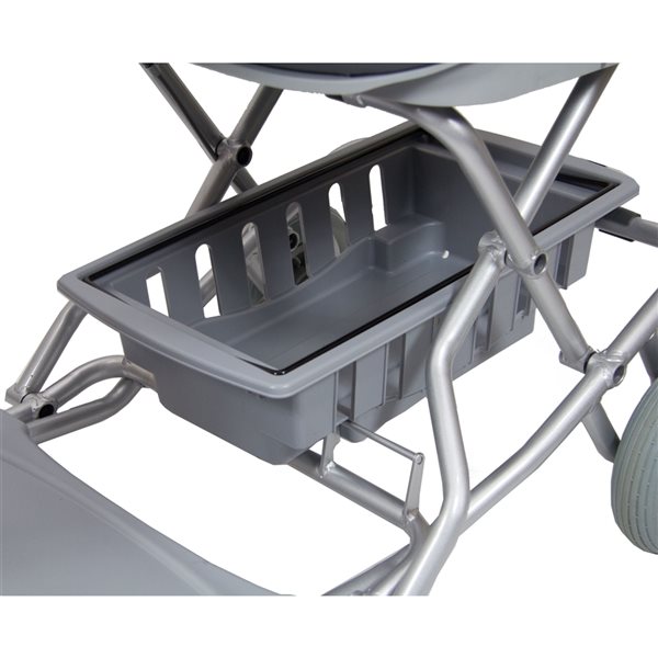 Ezee Life Ezee Classic Silver Foldable Mobility Scooter with Basket