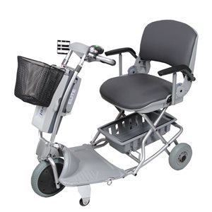 Ezee Life Ezee Elite Grey Foldable Mobility Scooter with Padded Seat