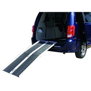 Ezee Life 10-ft x 30-in Aluminum Folding Wheelchair Ramp with Grip Tape