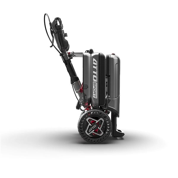 Atto Grey Foldable Sport Mobility Scooter with USB Charging Port