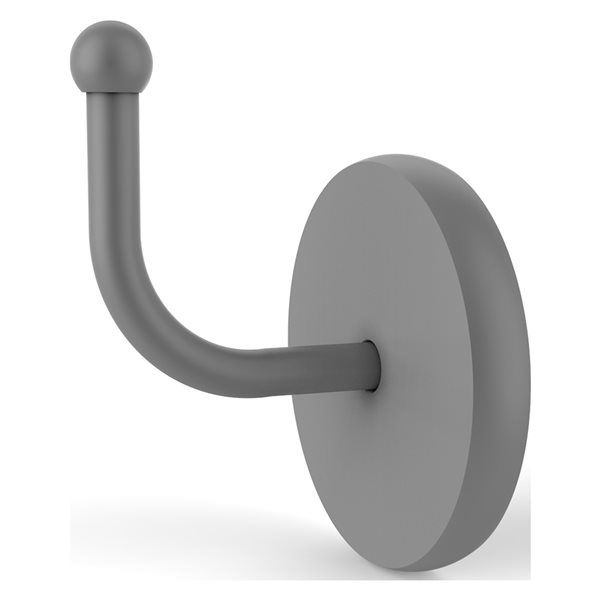 Allied Brass Skyline 1-Hook Matte Grey Towel Hook