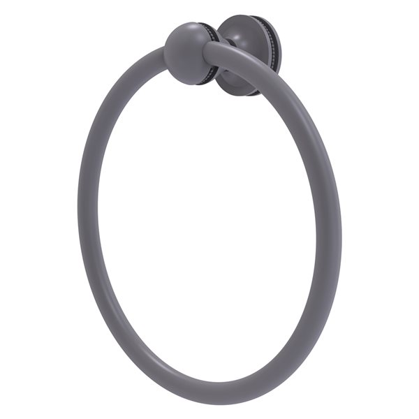 Allied Brass Mambo Matte Grey Wall Mount Towel Ring