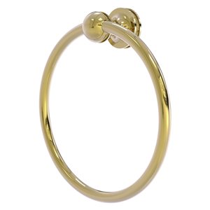 Allied Brass Mambo Unlacquered Brass Wall Mount Towel Ring