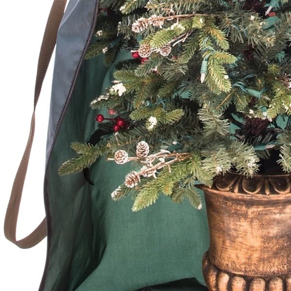 Northlight Green Foyer 10.5-in x 17-in Polyester Christmas Tree Storage Bag