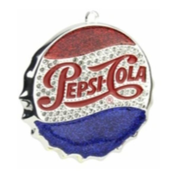 Northlight 3-in Blue and Red Pepsi Bottle Cap Logo Christmas Ornament