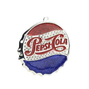 Northlight 3-in Blue and Red Pepsi Bottle Cap Logo Christmas Ornament