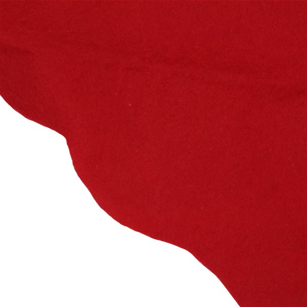 Northlight 48-in Red Scalloped Edge Christmas Tree Skirt