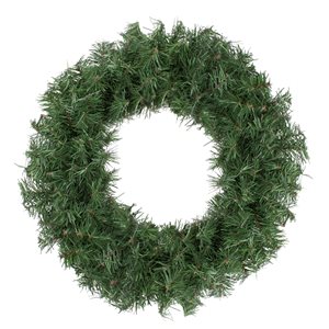 Northlight 18-in Unlit Canadian Pine Artificial Christmas Wreath