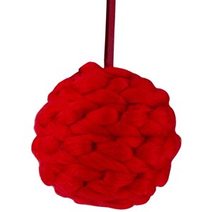 Northlight 5.5-in Red Yarn Ball Hanging Christmas Ornament