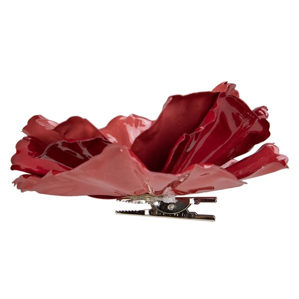 Northlight 4.75-in Shiny Coral Pink Poppy Clip Christmas Ornament