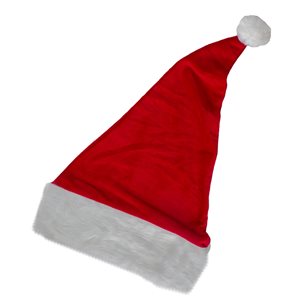 Northlight 19-in Red and White One Size Adult Christmas Santa Hat