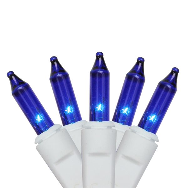 Northlight 50 Blue Mini Window Curtain Icicle Christmas Lights