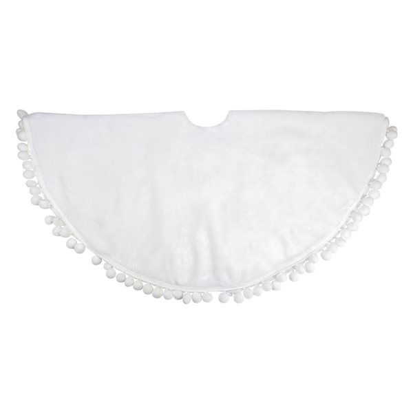 Northlight 36-in White Christmas Tree Skirt