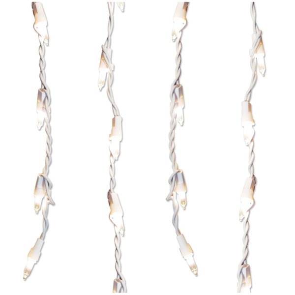 Sienna 300 Clear Shimmering Mini Icicle Christmas Lights