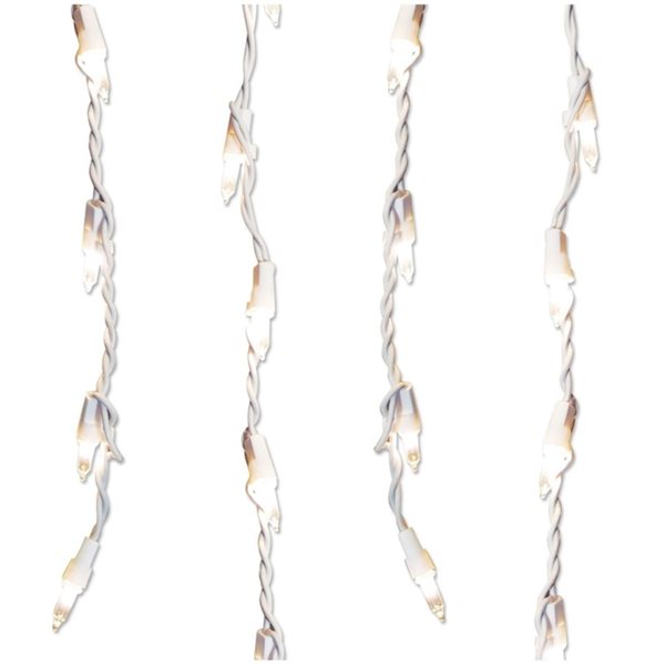 Sienna 300 Clear Shimmering Mini Icicle Christmas Lights