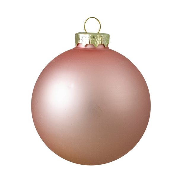 Northlight 4-in Pink Glass Christmas Ball Ornaments - Pack of 4