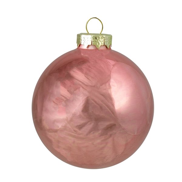 Northlight 4-in Pink Glass Christmas Ball Ornaments - Pack of 4