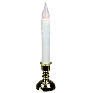 Northlight White LED Christmas Candle Lamp with Automatic Timer