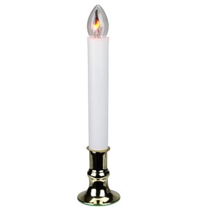 Northlight White Flicker Flame Christmas Candle Lamp