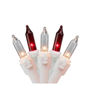 Northlight 150 Red and Clear Mini Icicle Incandescent Christmas Lights